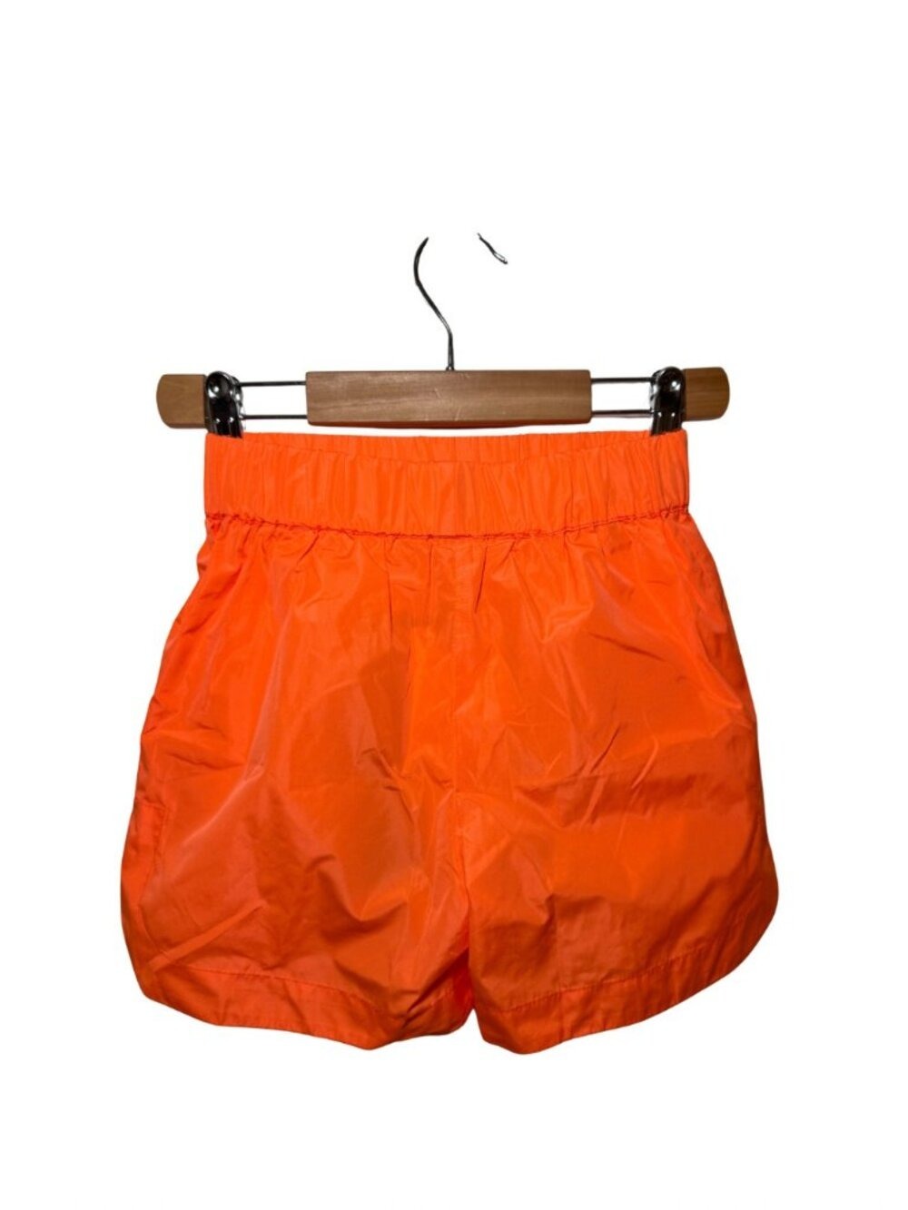 Caroline Bosmans Neon Orange Nylon Shorts 8